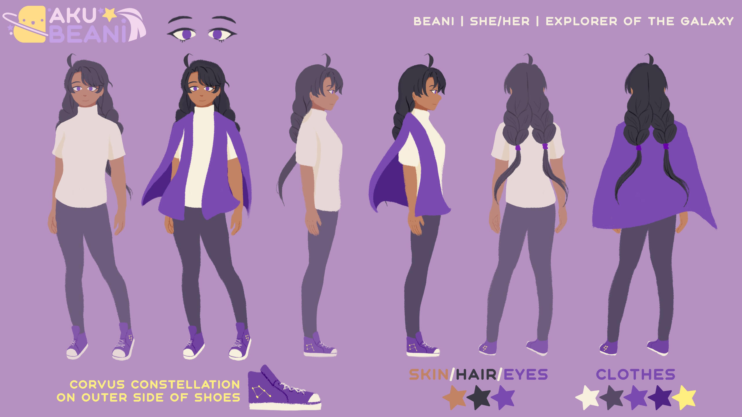 Beani's reference sheet